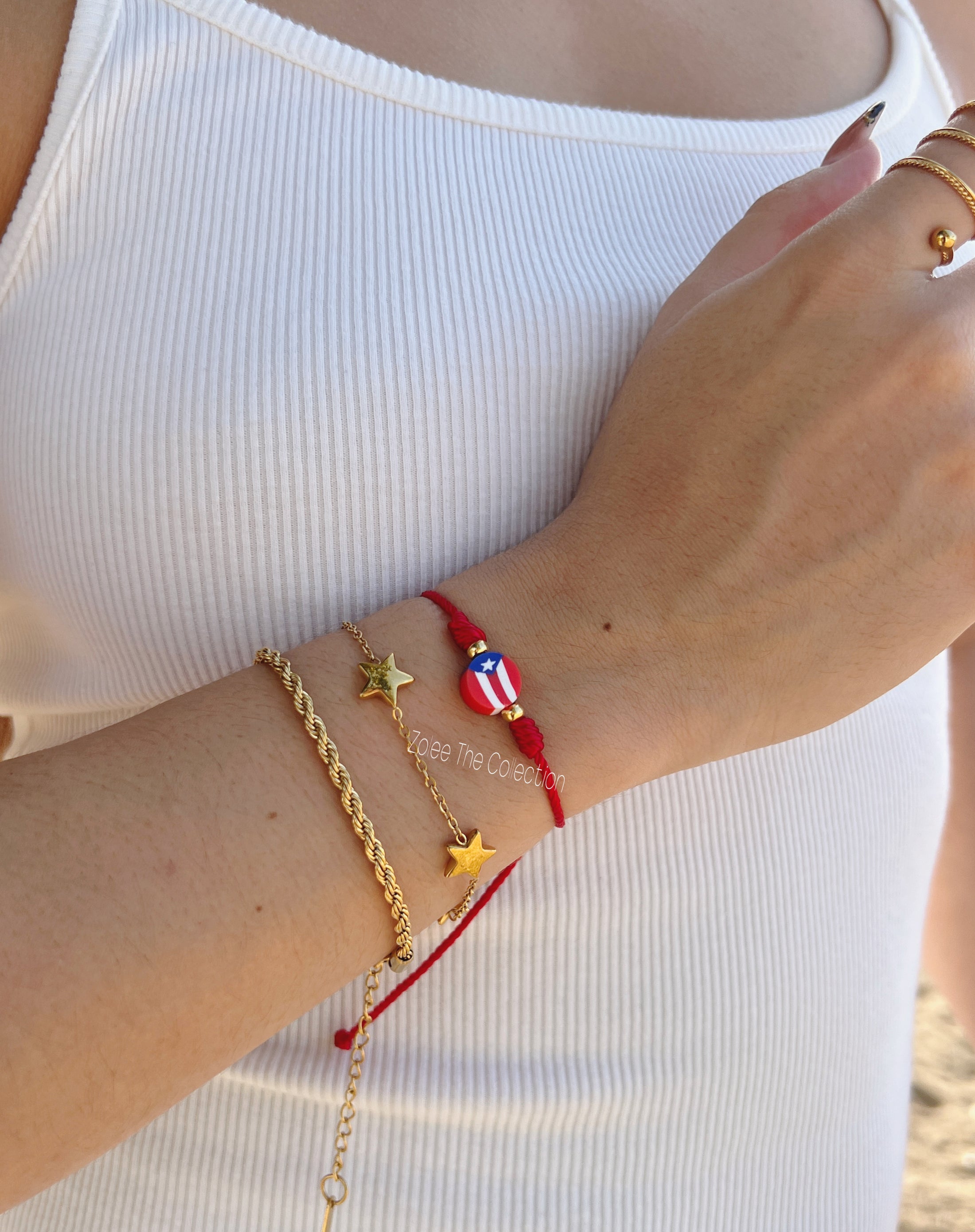 Puerto Rico unisex Flag Bracelet