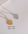 Load image into Gallery viewer, foot print love necklace
