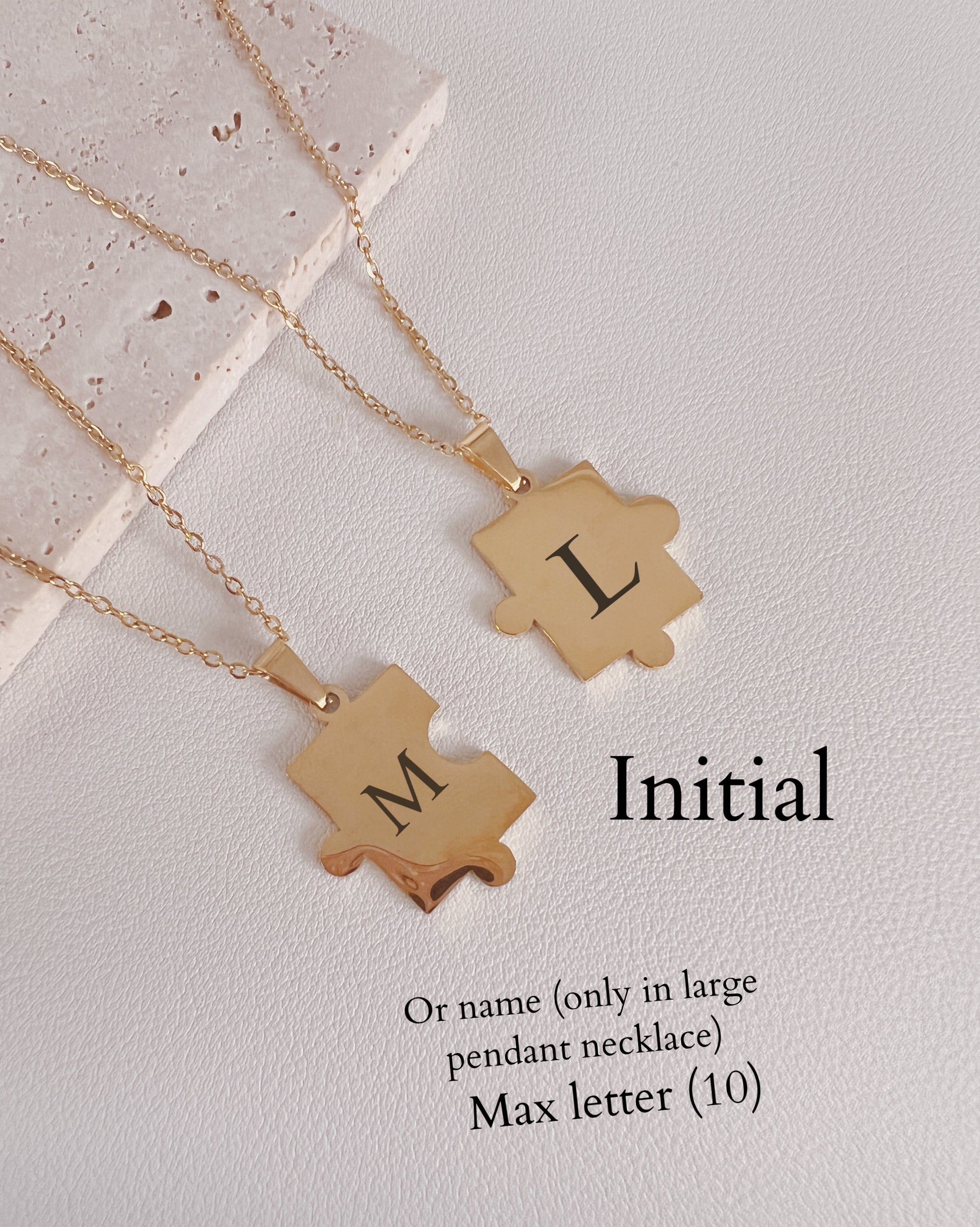 Puzzle necklace set