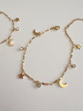 Load image into Gallery viewer, Moon & star lux anklet
