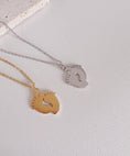 Load image into Gallery viewer, foot print love necklace
