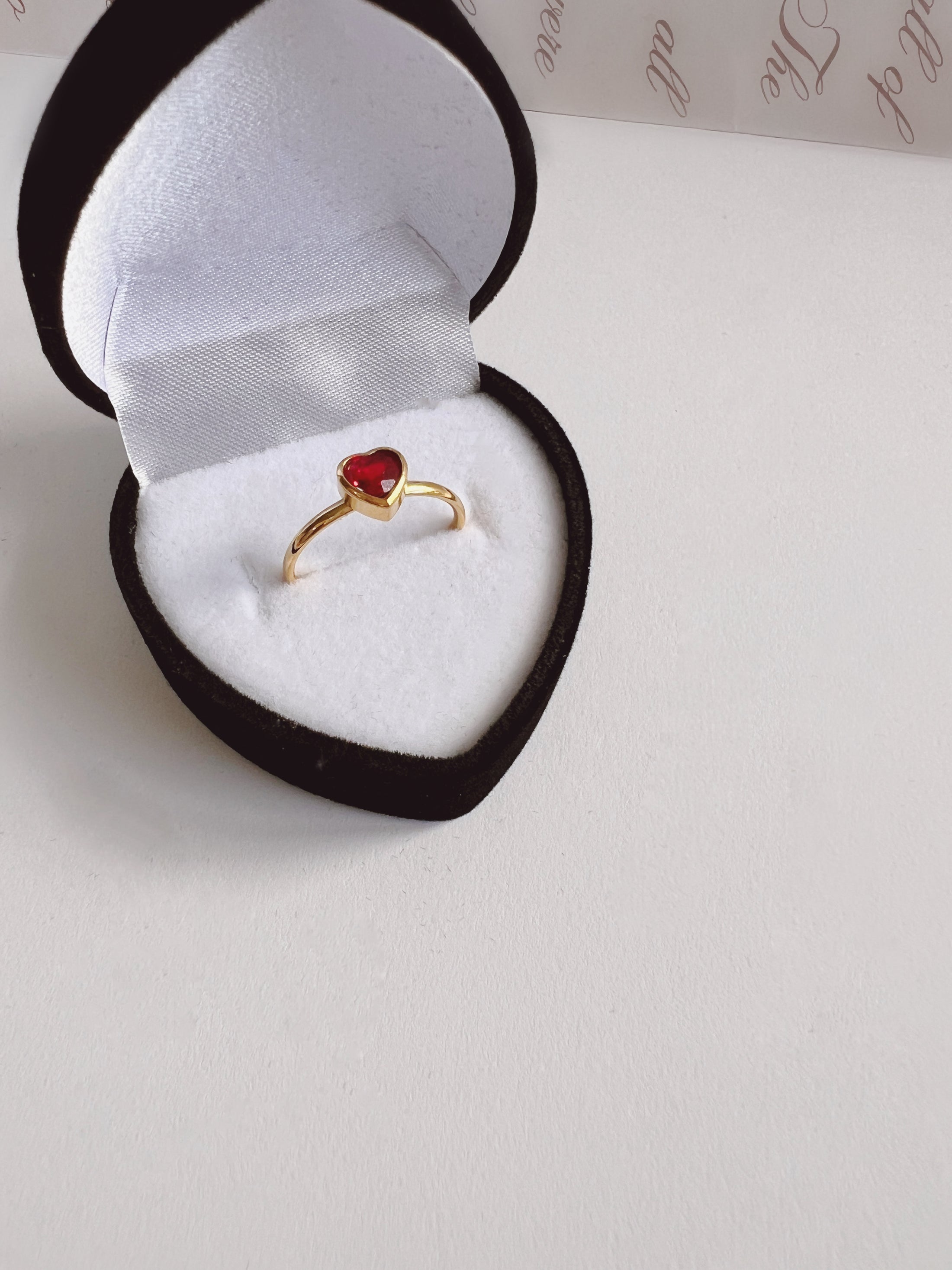 Red heart ring