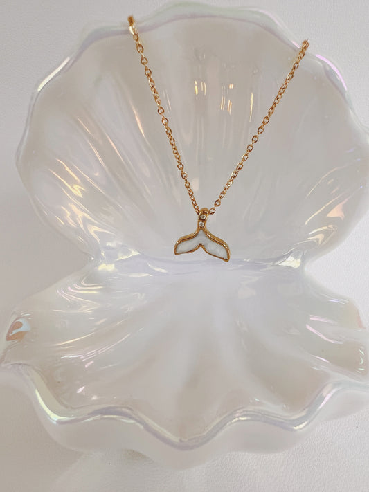Lux whale tail necklace