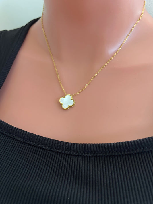 White clover necklace