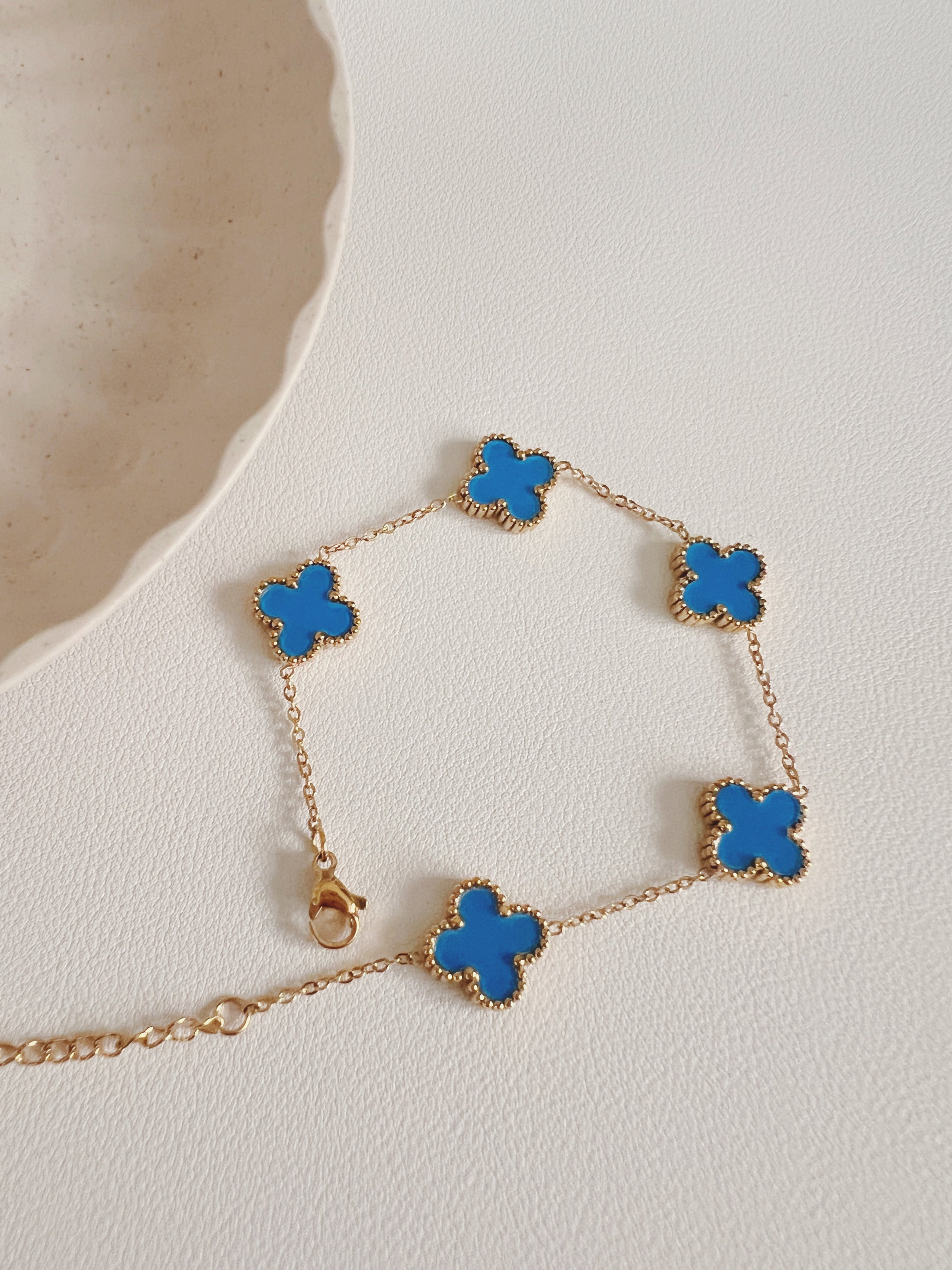 Variety color clover bracelet