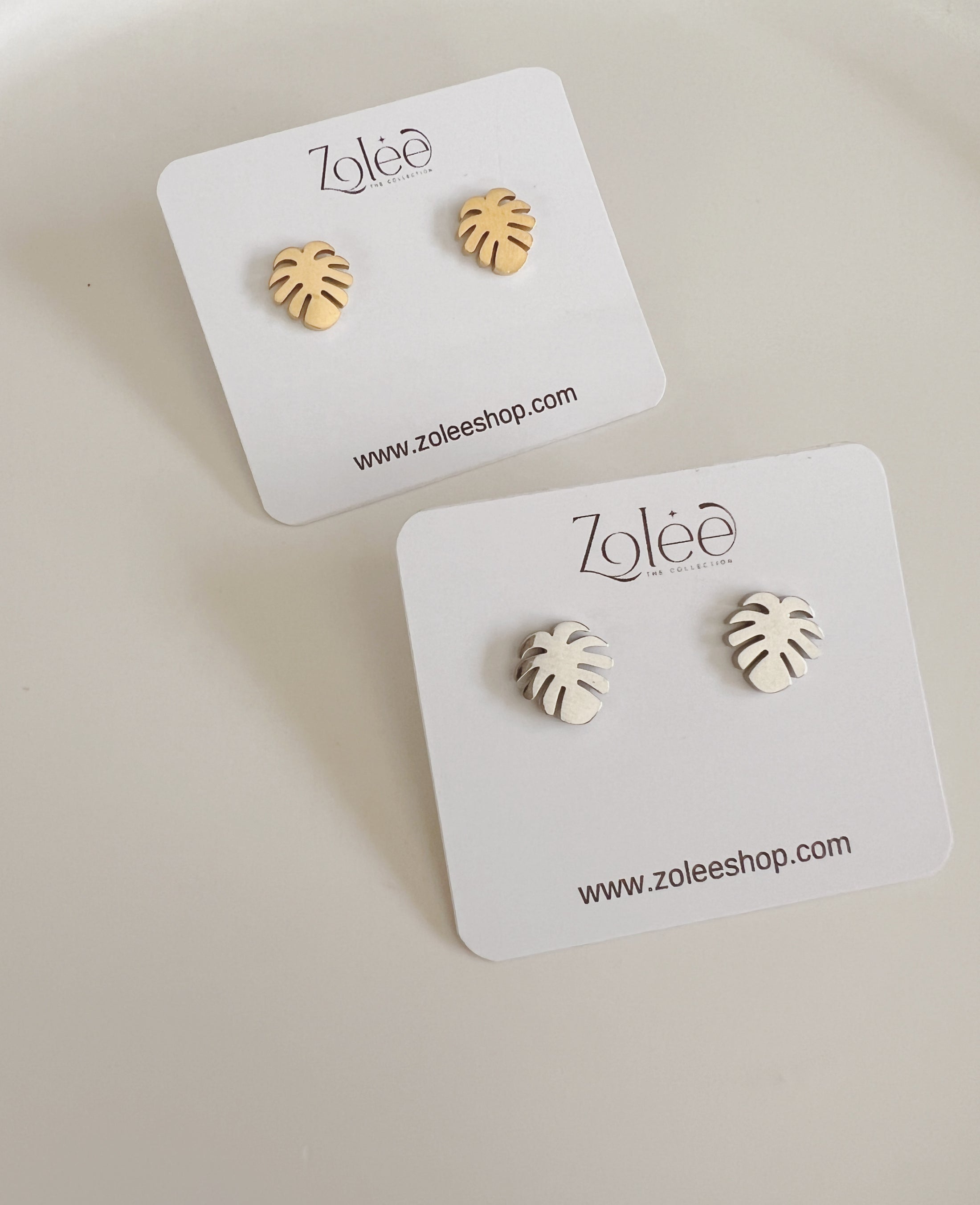 Monstera studs