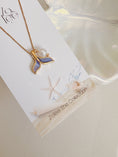 Load image into Gallery viewer, Blue tail necklace
