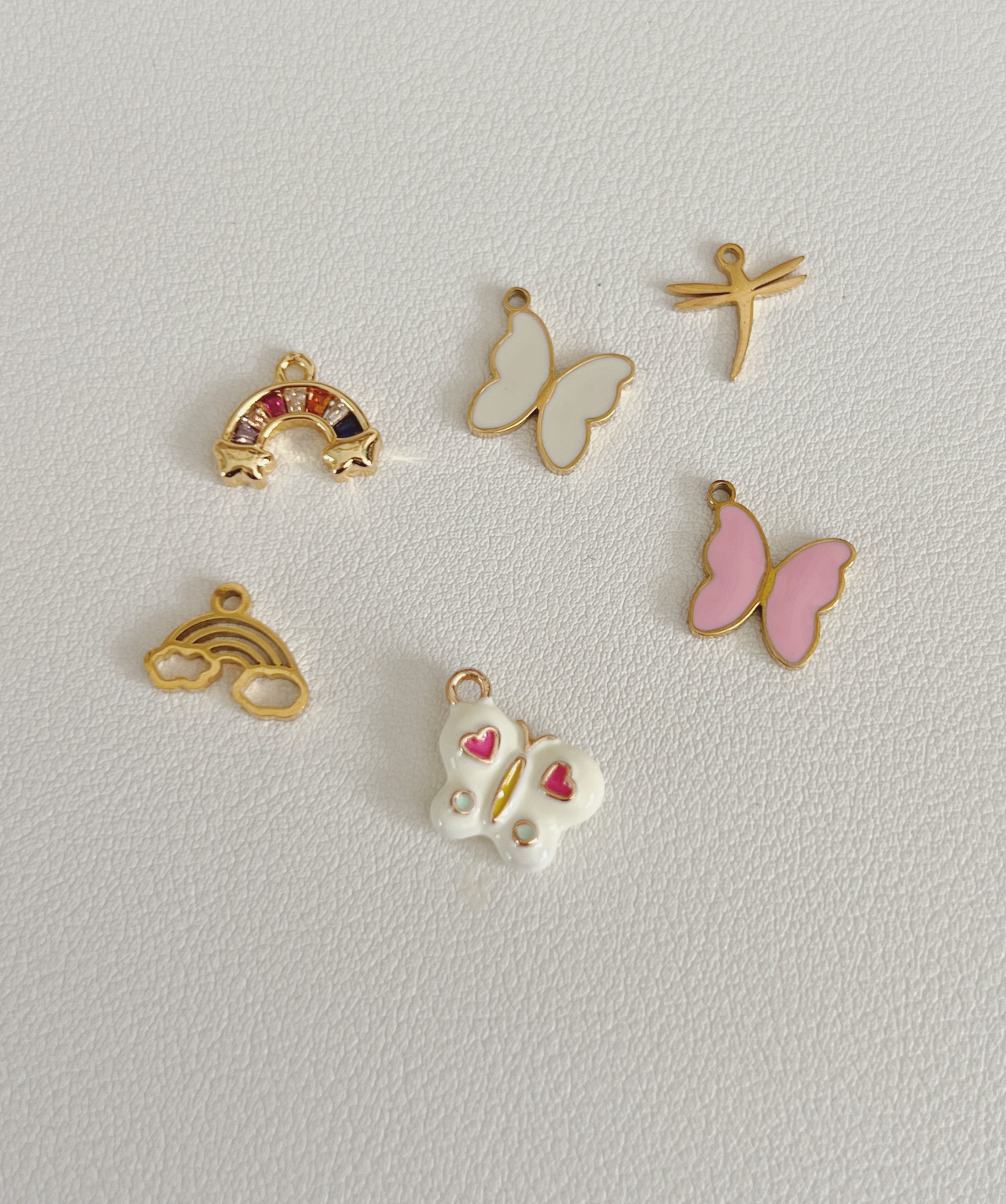 Rainbow & Butterly  charms