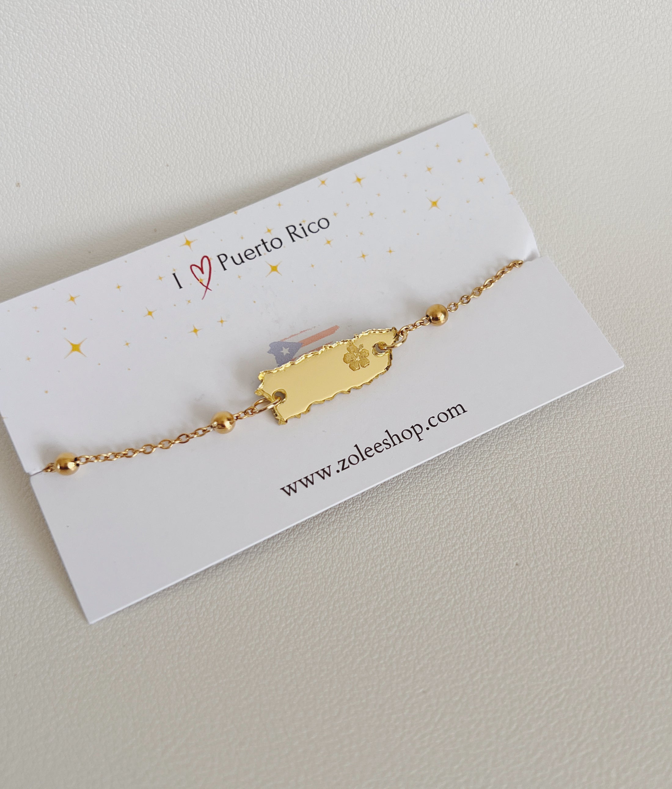 PR gold bracelet