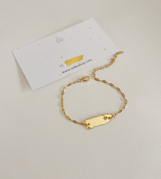 Gold Love PR Bracelet