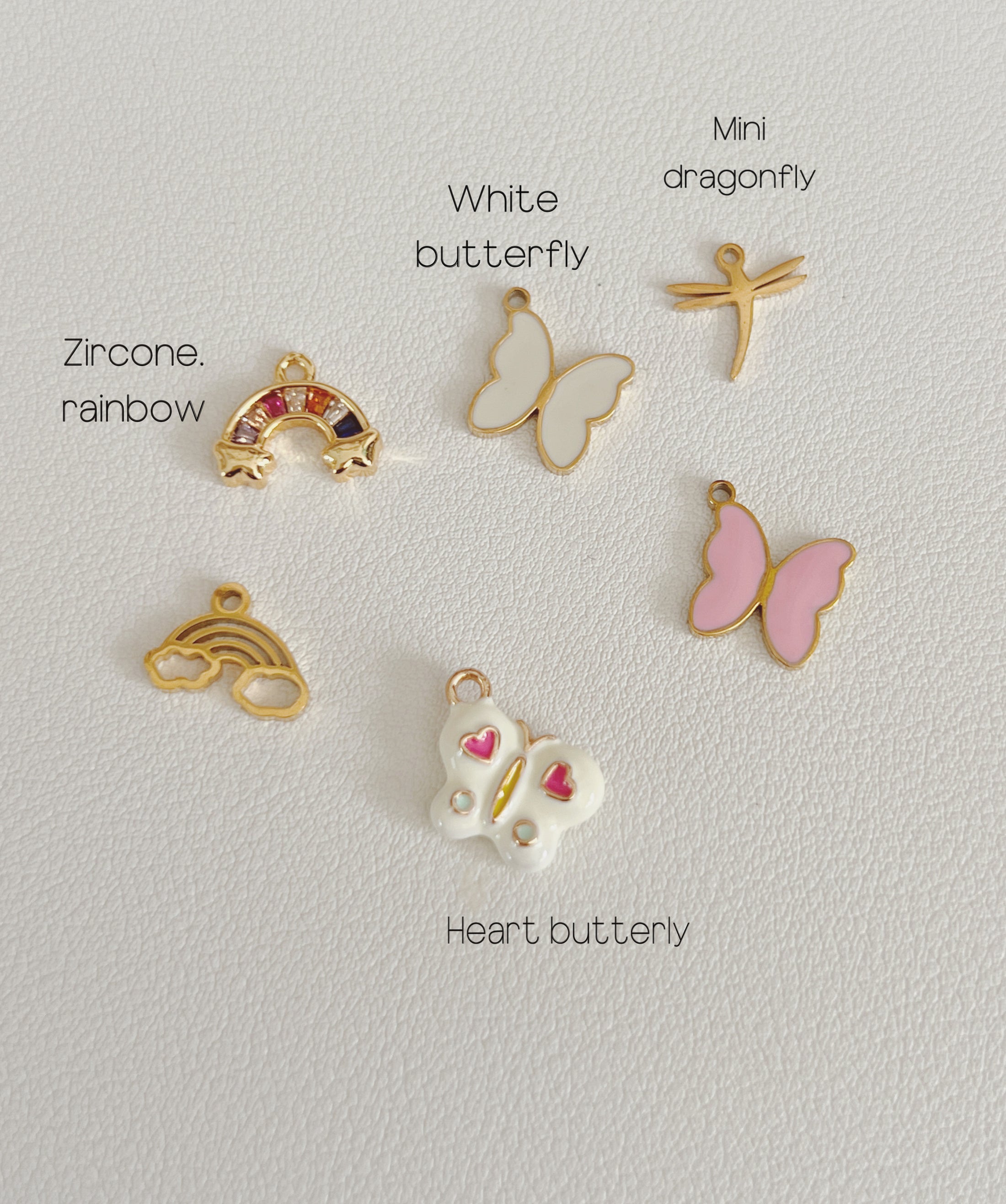 Rainbow & Butterly  charms